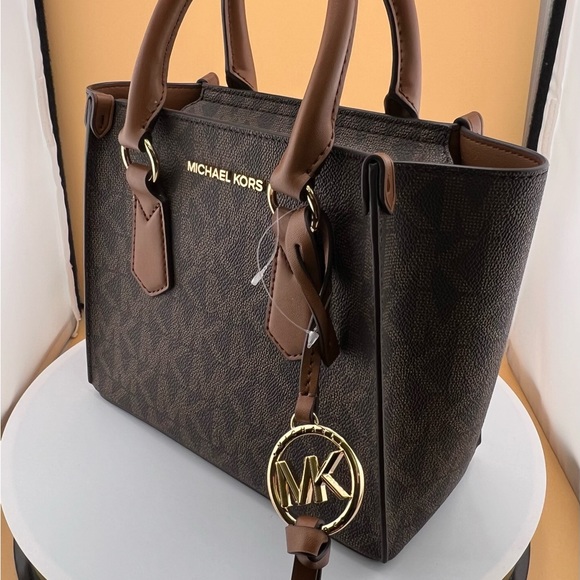 MICHAEL MICHAEL KORS Kris Small Logo Satchel - Picture 4 of 14